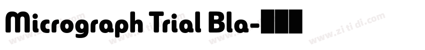 Micrograph Trial Bla字体转换